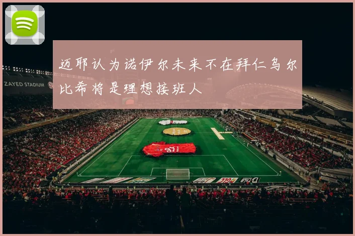迈耶认为诺伊尔未来不在拜仁乌尔比希将是理想接班人